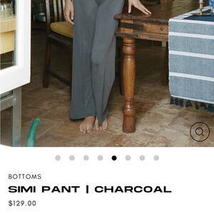 With Jean Charcoal Straight Leg Pants